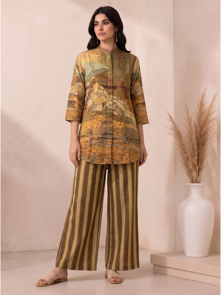 Arim Russet Shimmer Festive Co-Ord Set
