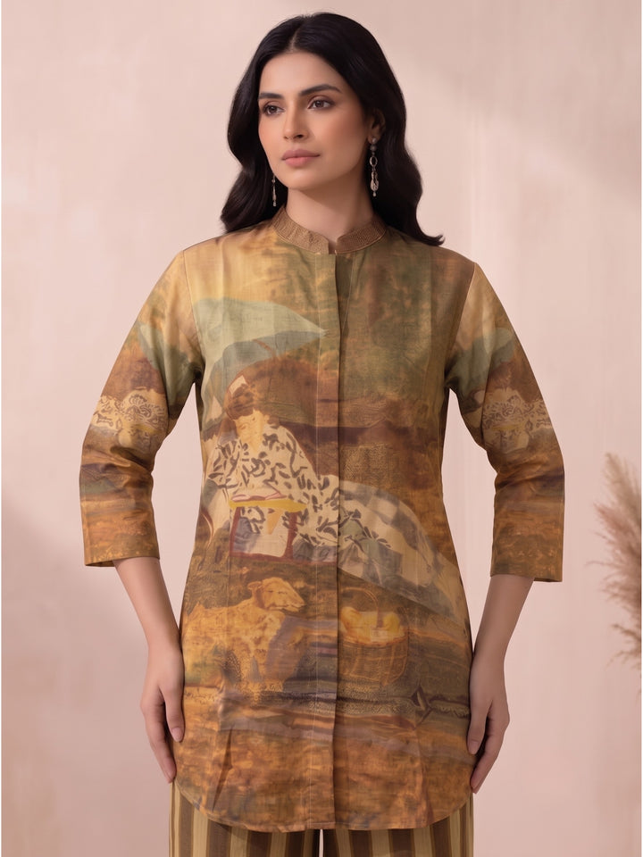 Arim Russet Shimmer Festive Co-Ord Set