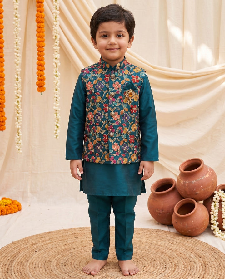 Arya Lapis Embroidery 3 Pc Boys Set