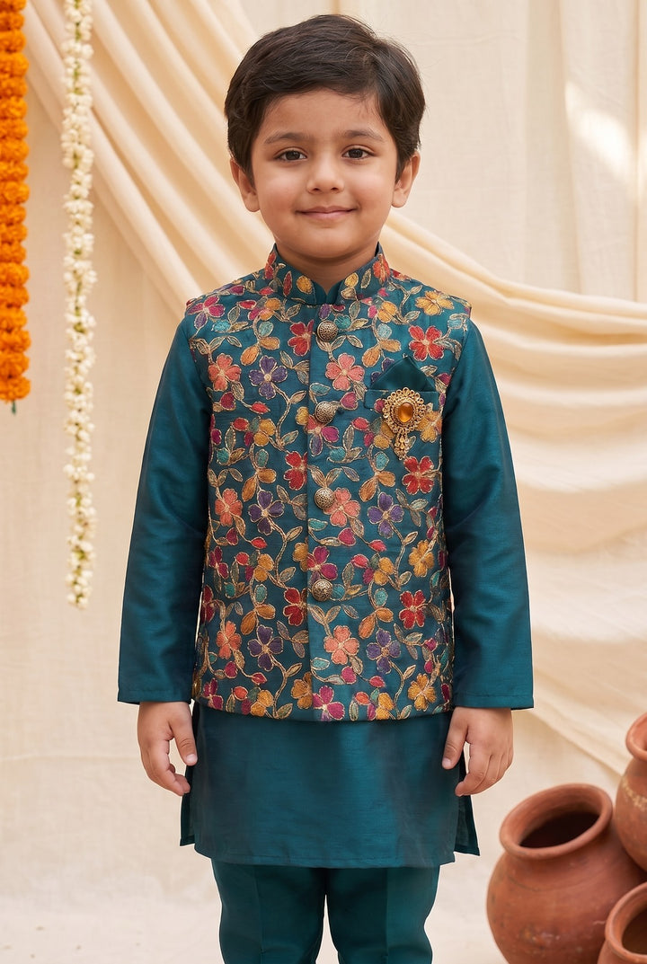 Arya Lapis Embroidery 3 Pc Boys Set