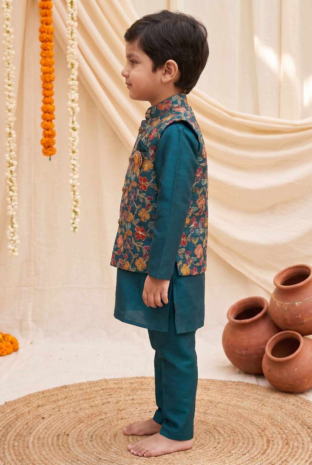 Arya Lapis Embroidery 3 Pc Boys Set