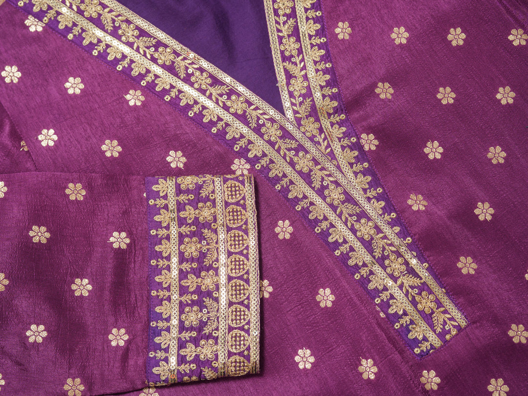 Palash Grape Full Work Suit Set