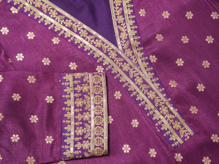 Palash Grape Full Work Suit Set
