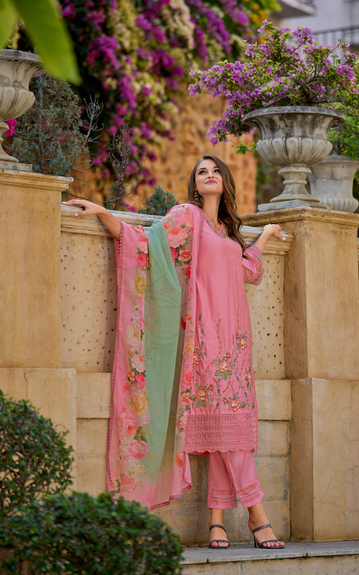 Hetal Flamingo Full embroidery Pakistani Suit Set