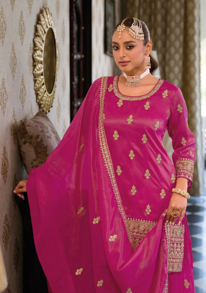 Ashtami Rose Full work Premium suit set