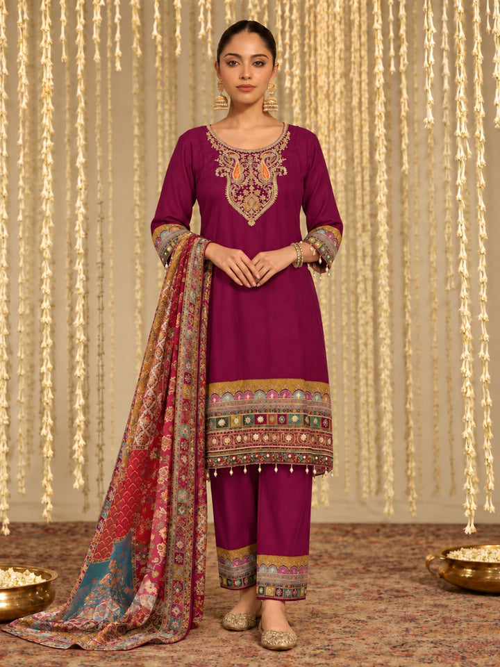 Aster Sangria full work premium suit set