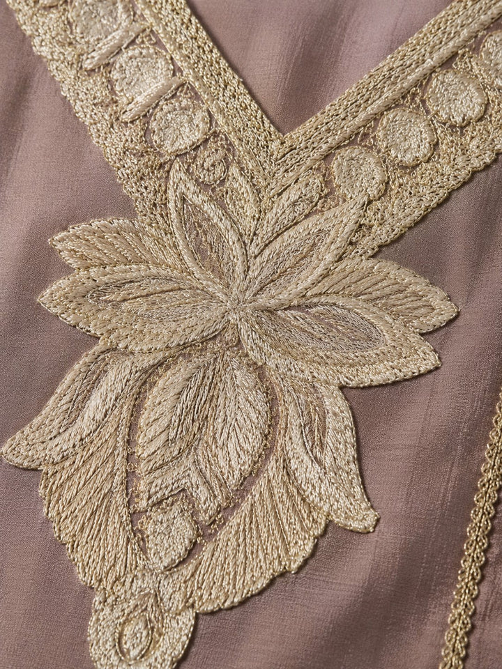 Avira blush embroidery kurta pant set