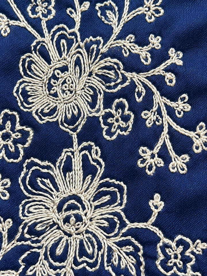 Avira Sapphire Embroidery Shirt