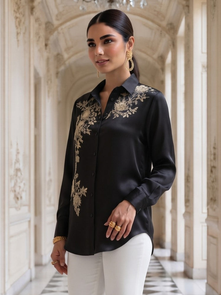 Avira Soot Embroidery Shirt
