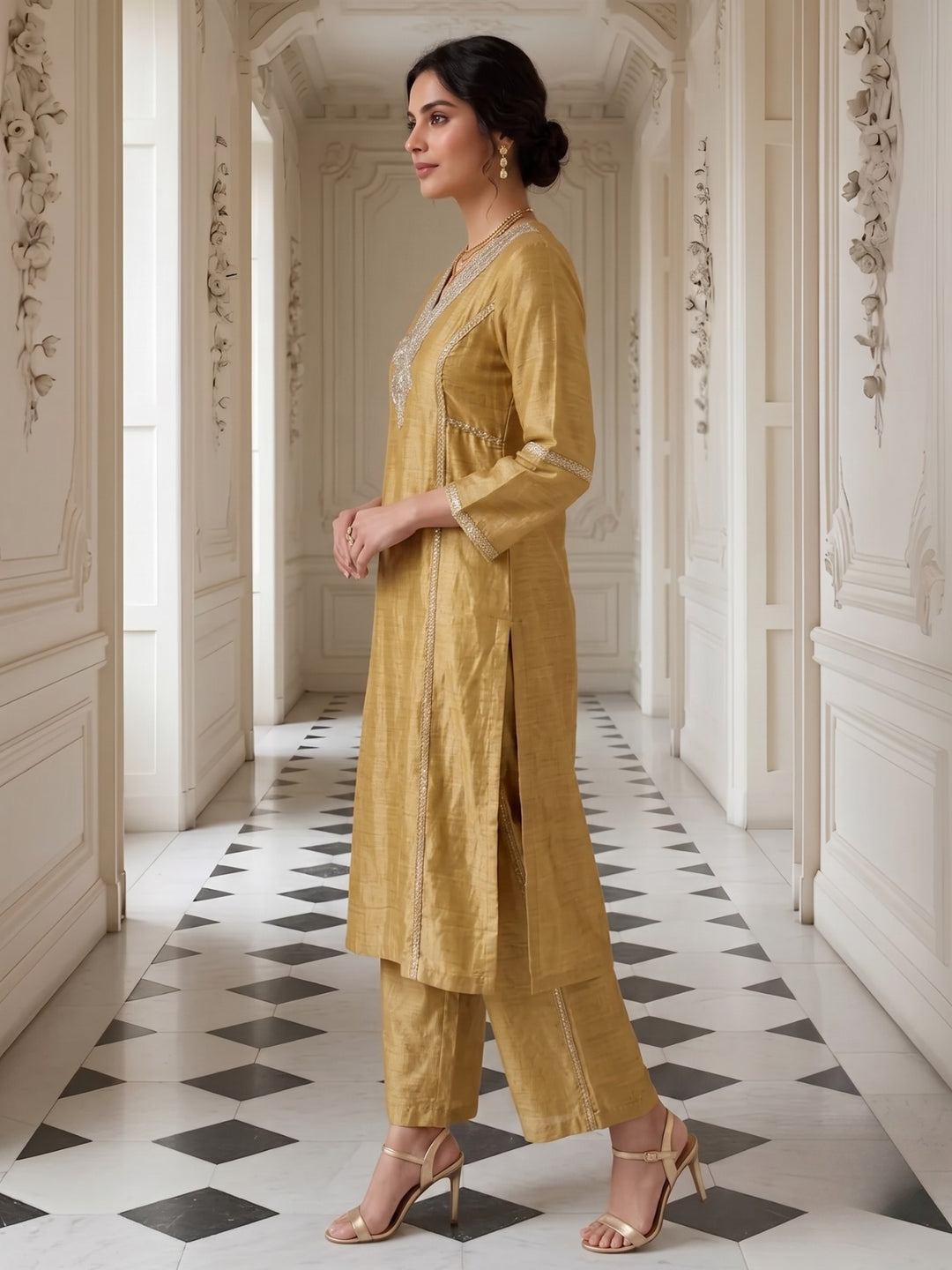 Avira Sunglow Festive Kurta Pant Set