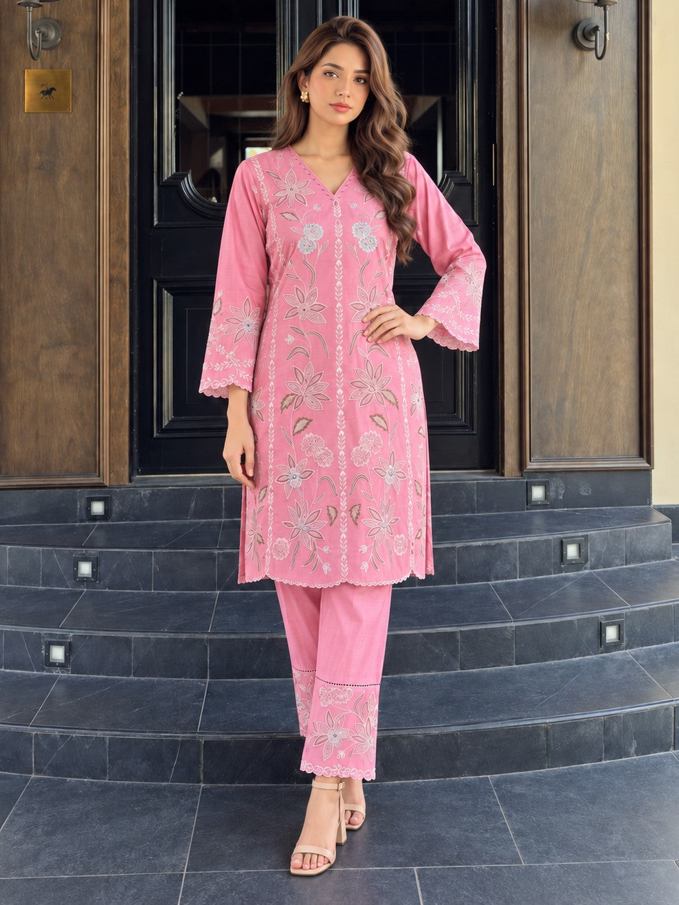 Ayat Punch Full Embroidery Lawn Co-ord Set