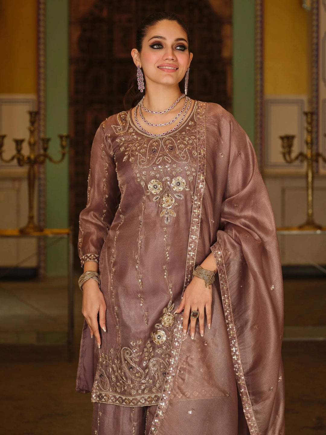 Ayog Blush Full Hand L Work Suit Set