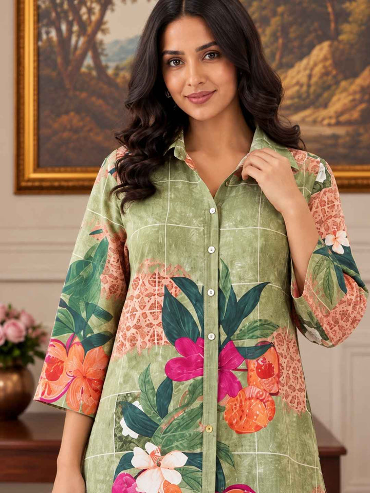Akshara kelly printed Cotton co-ord set