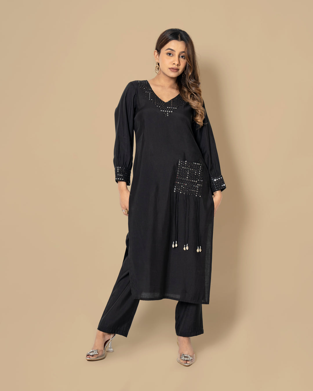 Naina Jade Work Kurta Pant Set