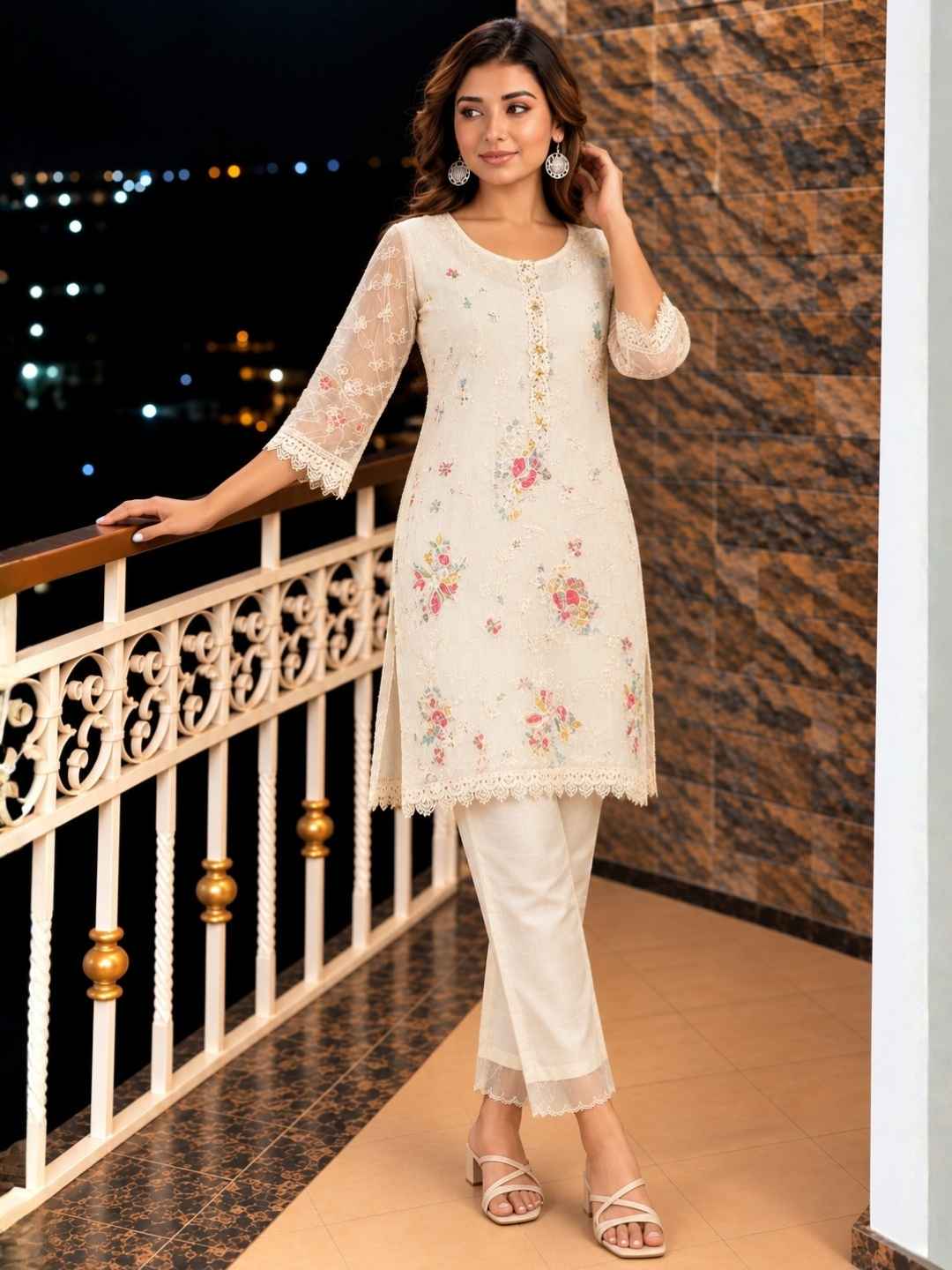 Anumeha daisy full work co-ord set