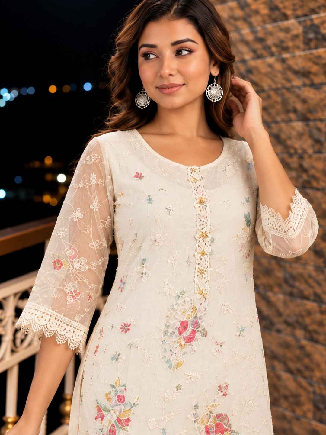 Anumeha daisy full work co-ord set