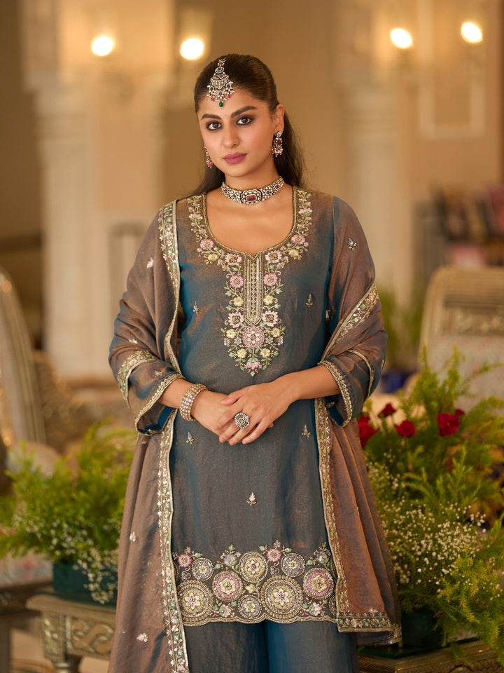 Bala  jade full work gharara suit set