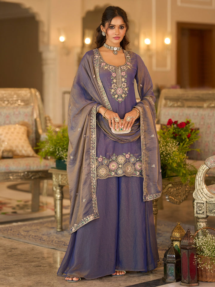 Bala thistle full work gharara suit set