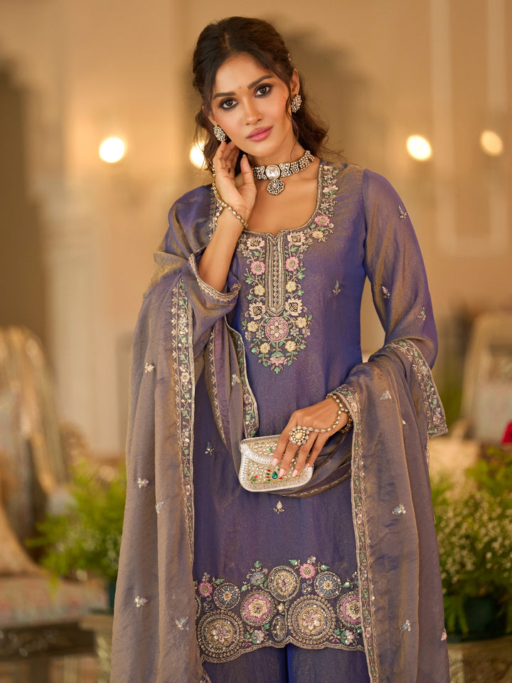 Bala thistle full work gharara suit set