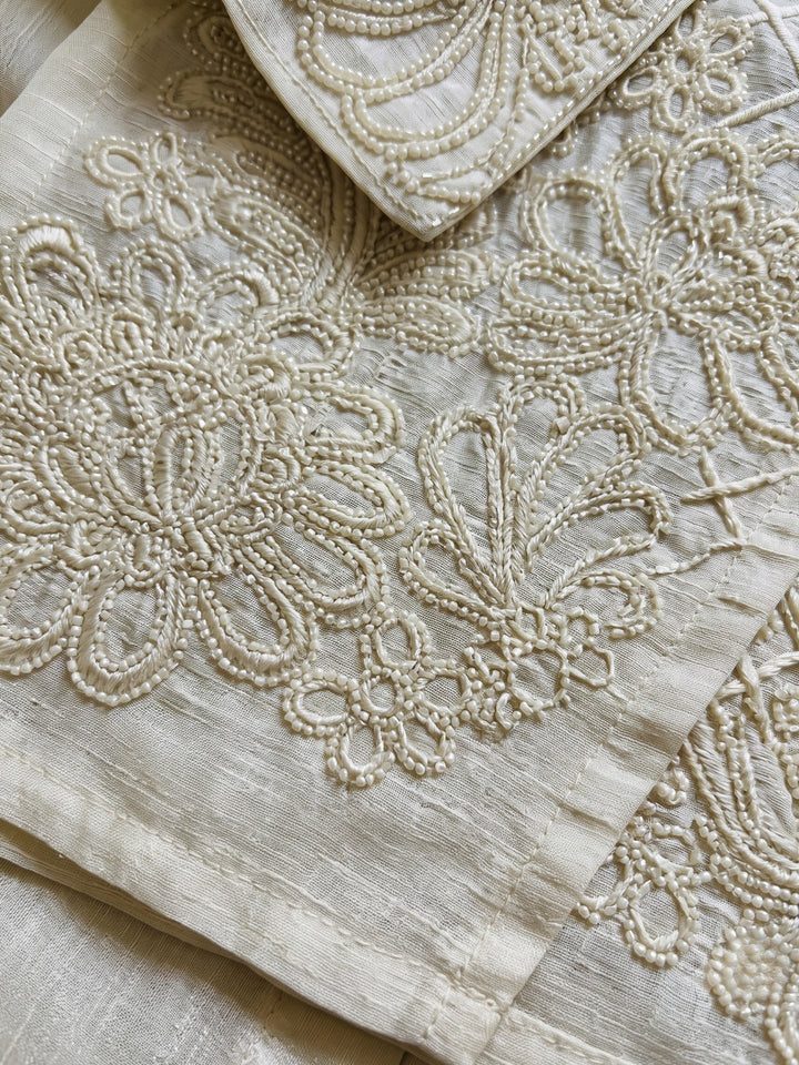 Bani Daisy Handwork Bib Style Co-Ord Set