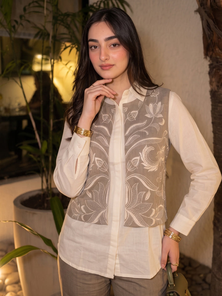 Bani Jam Embroidery Jacket Co-Ord Set