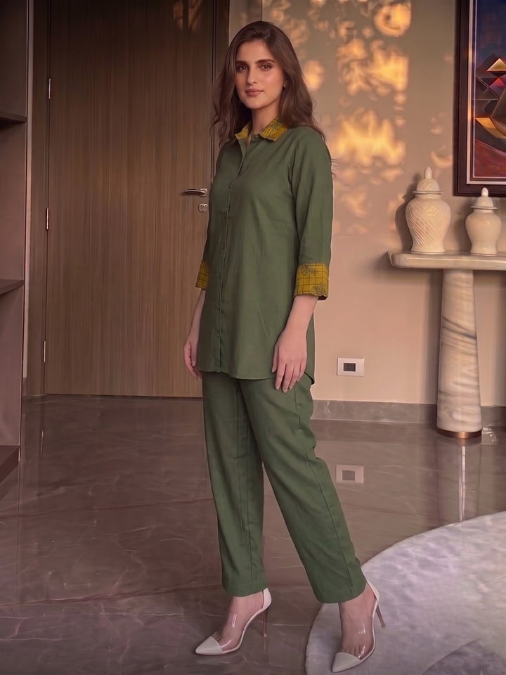 Bani Sage Embroidery Co-Ord Set