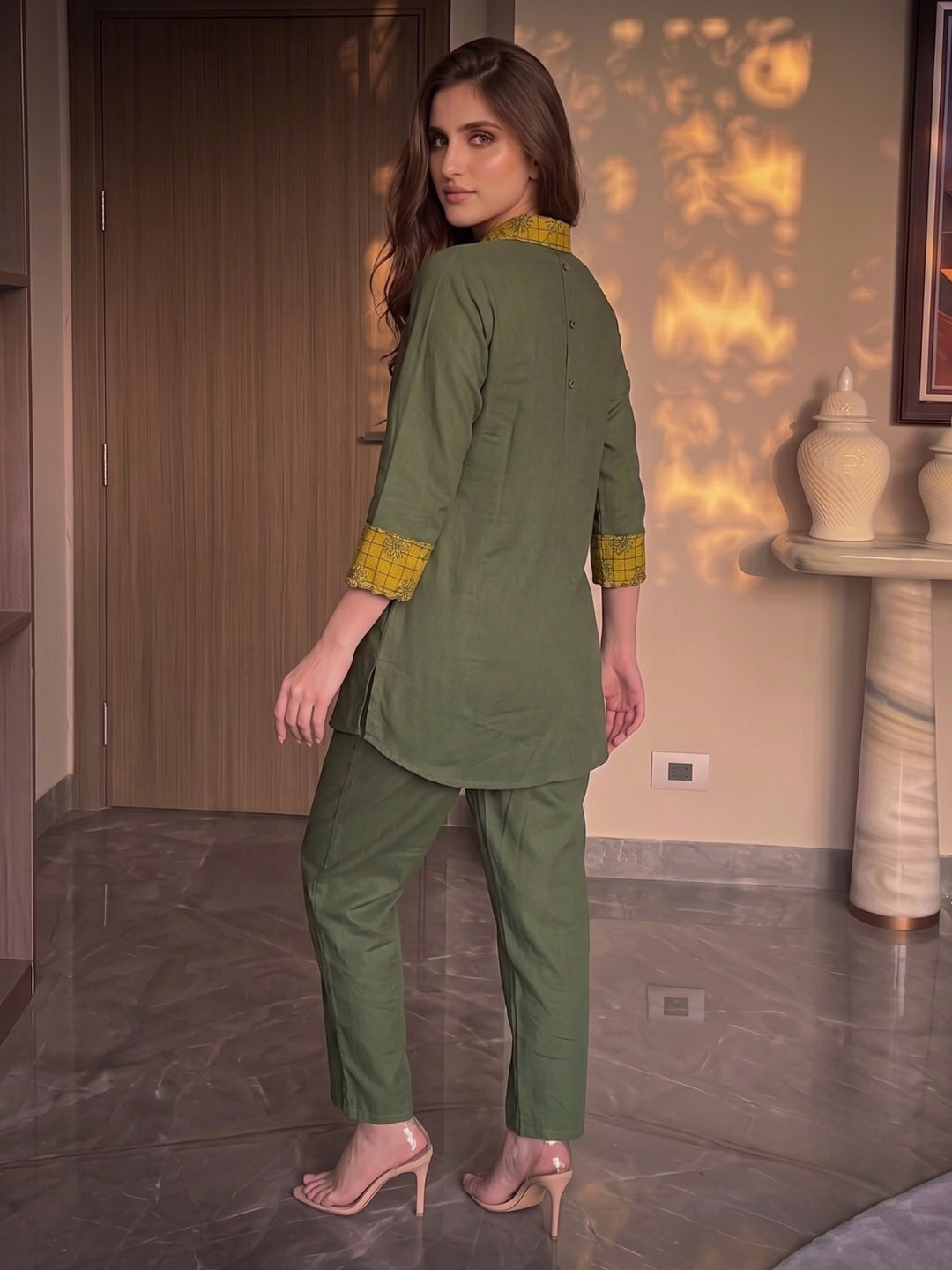 Bani Sage Embroidery Co-Ord Set
