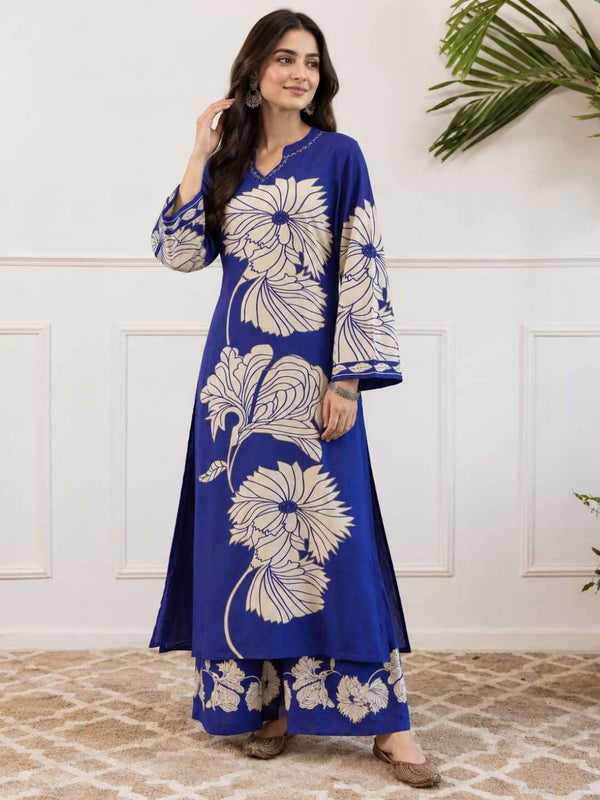 Bakul Spruce Digital Printed Kurta Pant Set