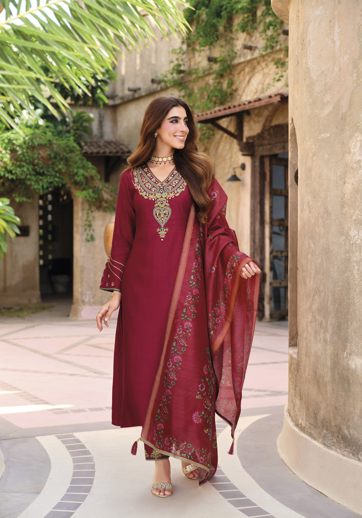 Falaknama Jam Full Work Suit set