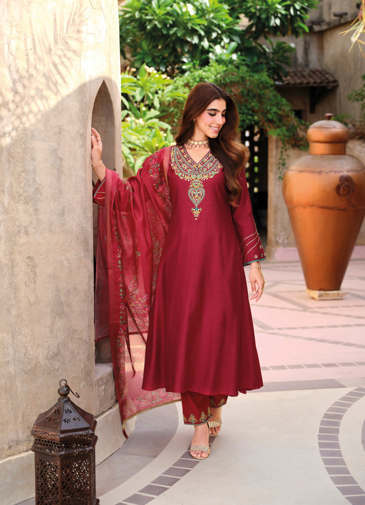 Falaknama Jam Full Work Suit set