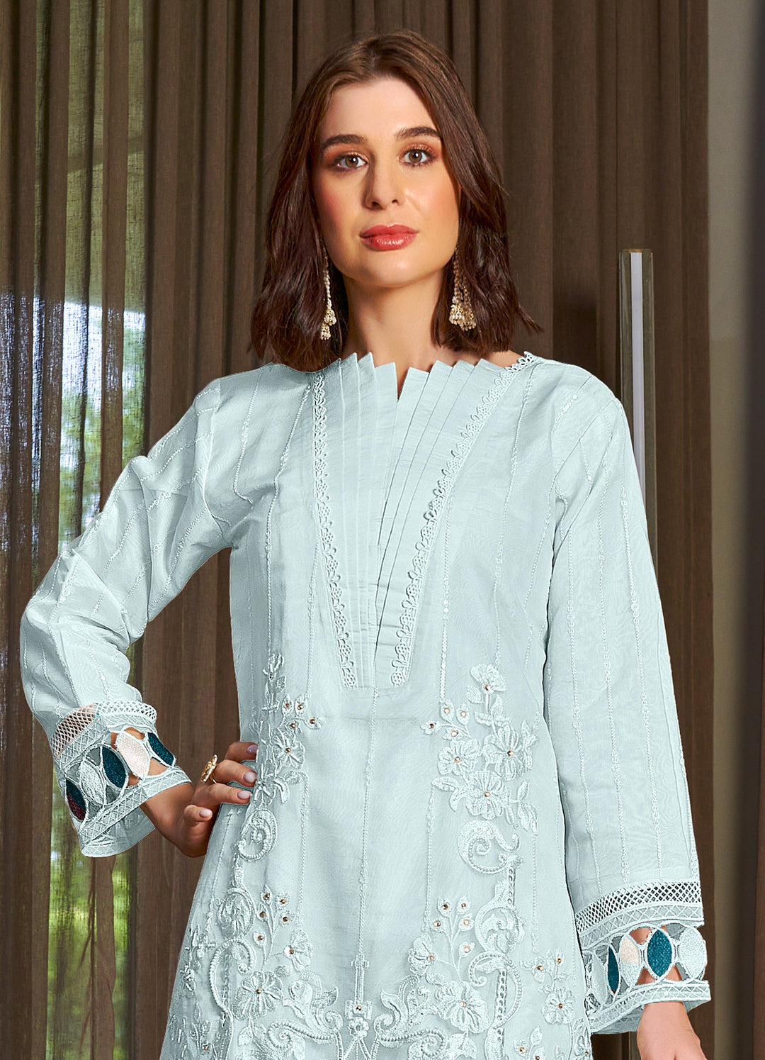 Shukriya Sky Rich Full Work Premium Pakistani Suit Set