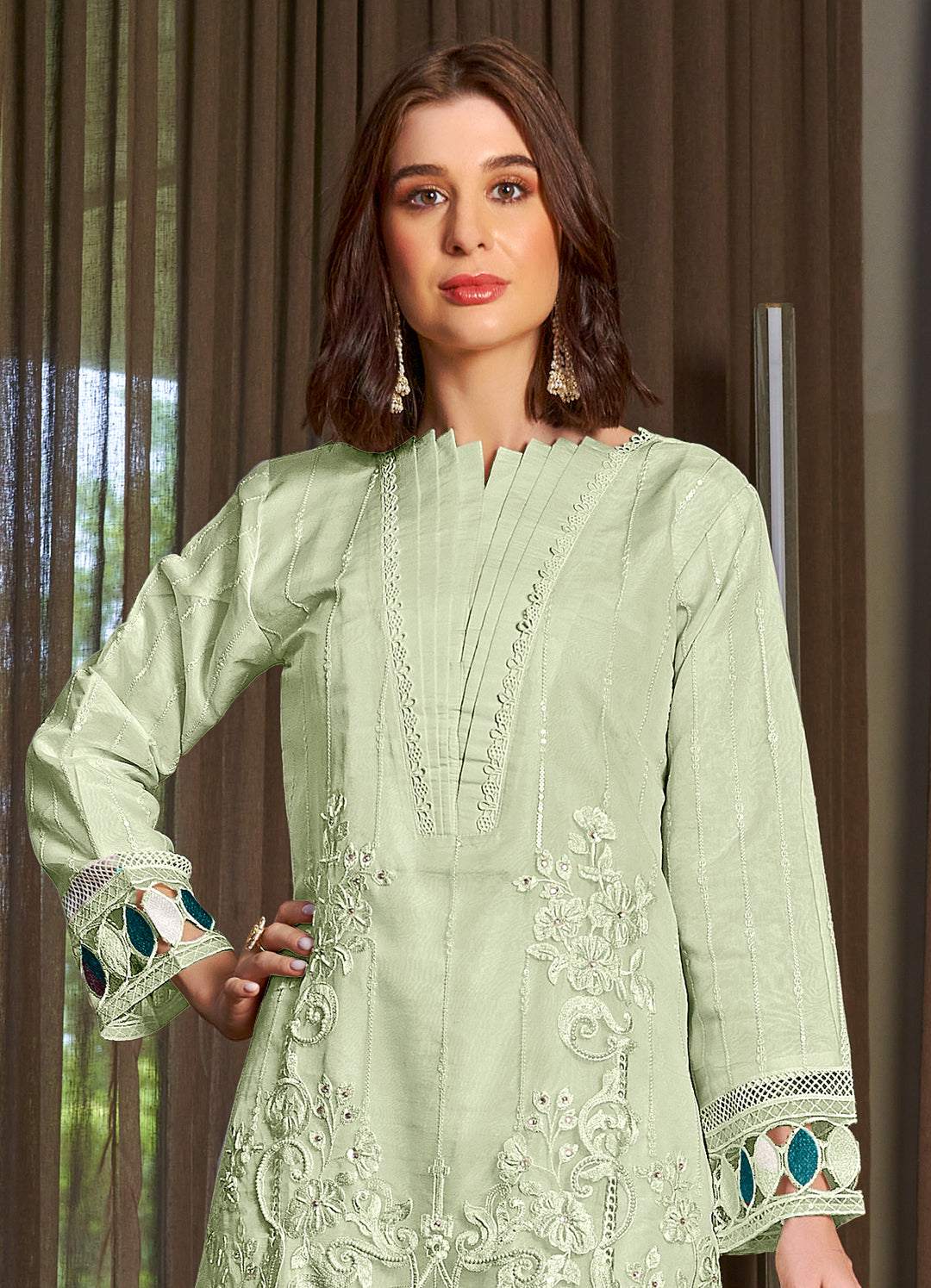 Shukriya Pista Rich Full Work Premium Pakistani Suit Set