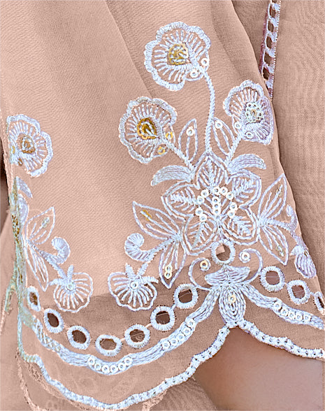Jannat Santoor Rich Full work embroidery Pakistani Suit Set