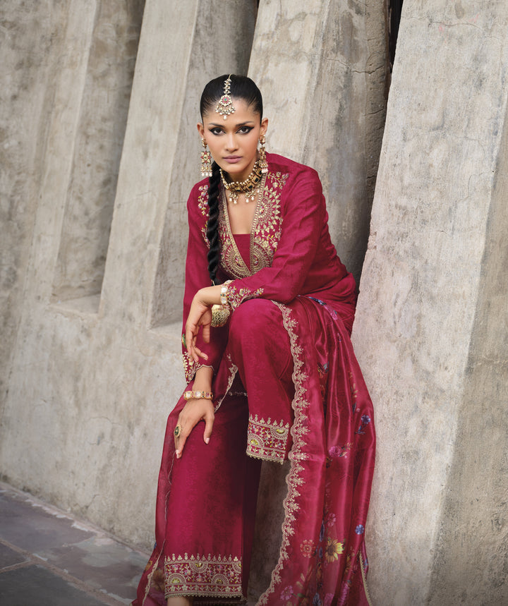 Mrinal Rose full work heavy suit set