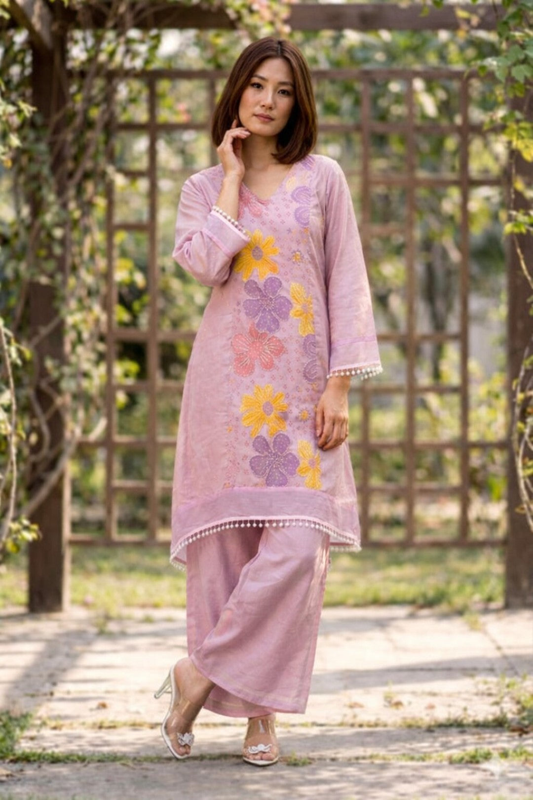 Gaurisha Lavender Printed Co-ord Set