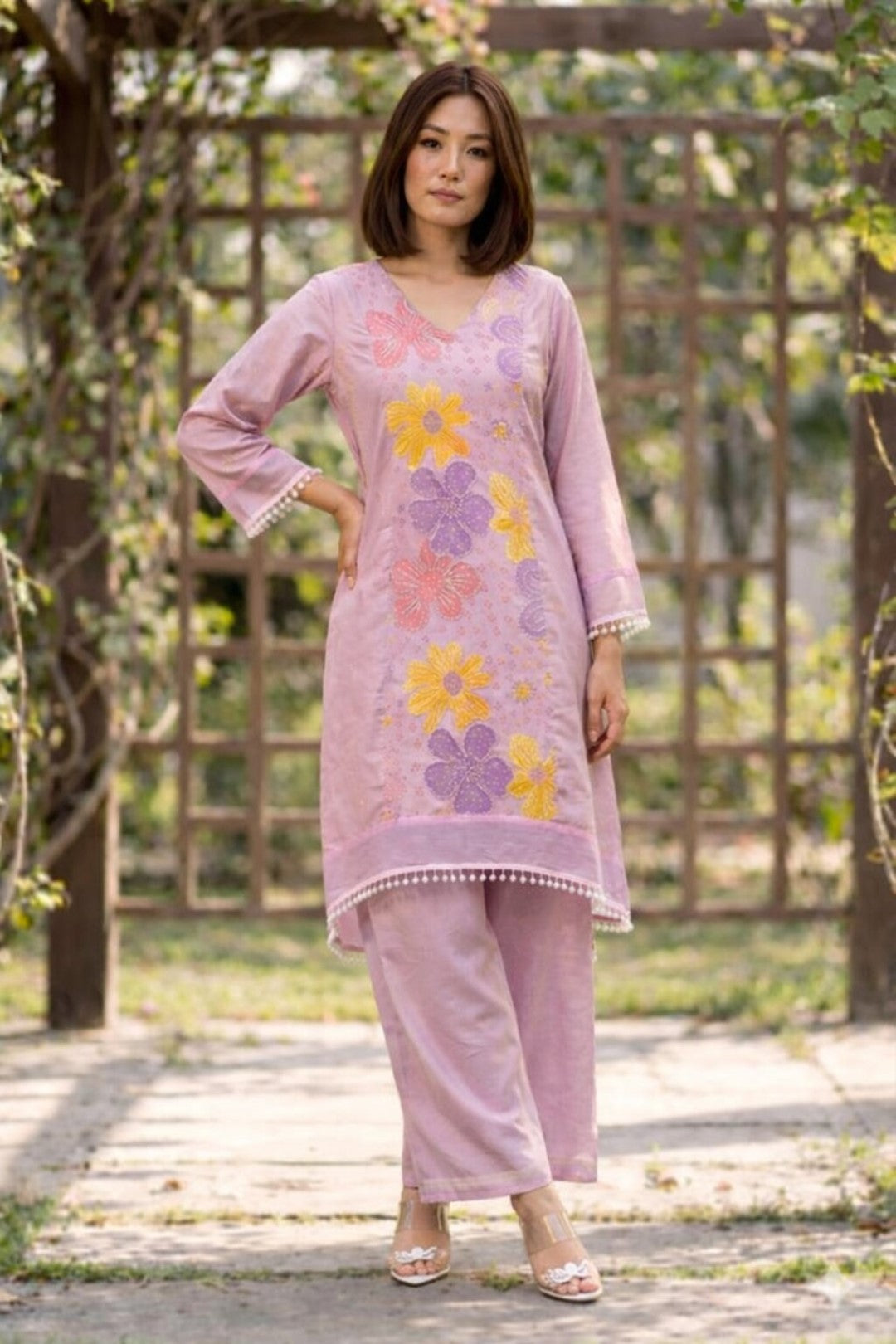 Gaurisha Lavender Printed Co-ord Set