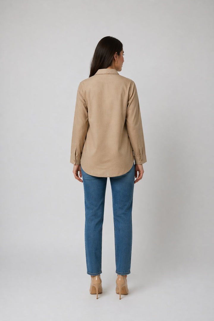 Drona Tuscan embroidery cotton shirt