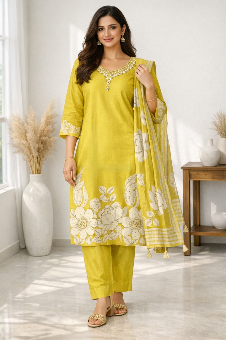 Reet Amber Printed Work Suit Set