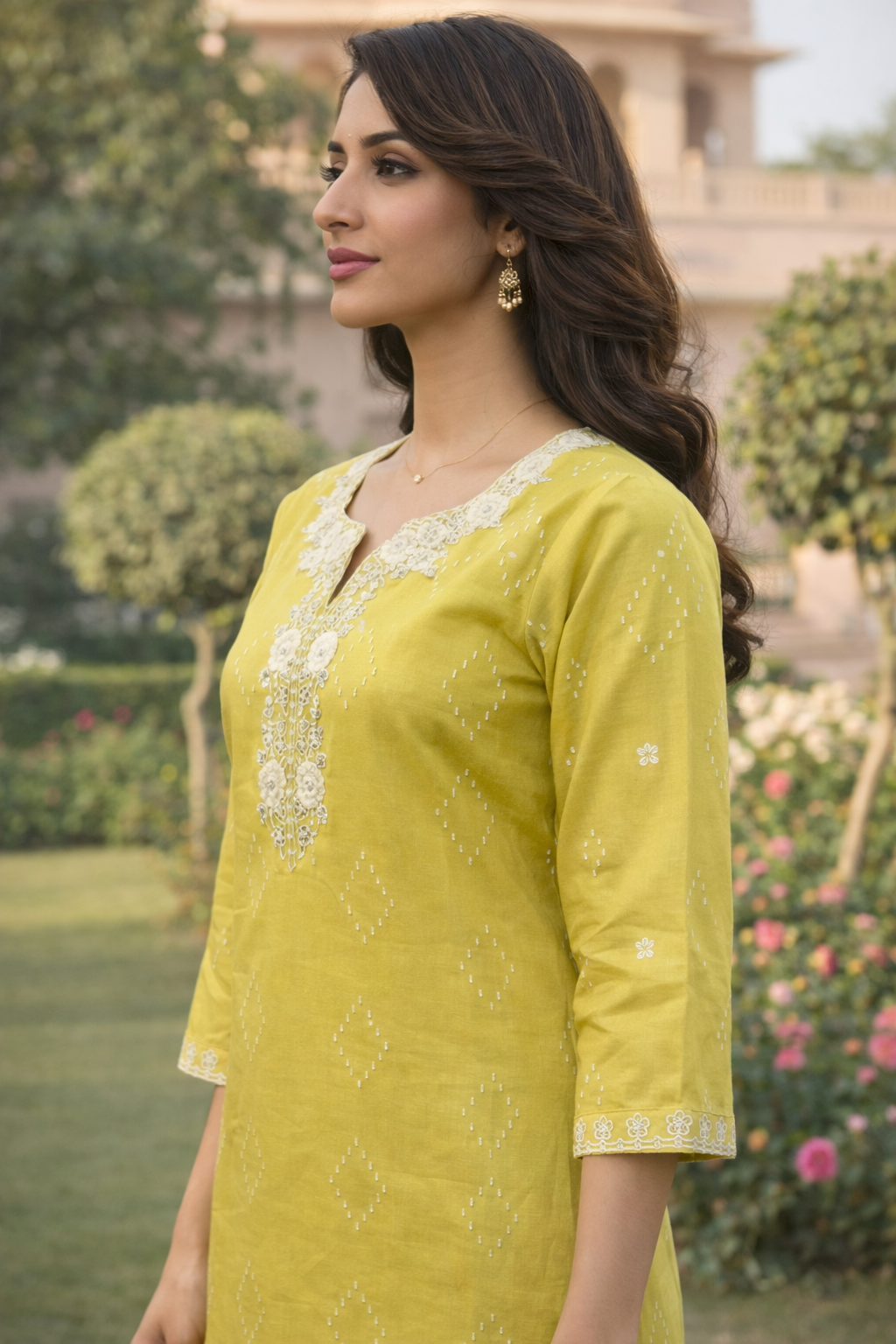 Bahara Sunglow Printed Embroidered Suit Set