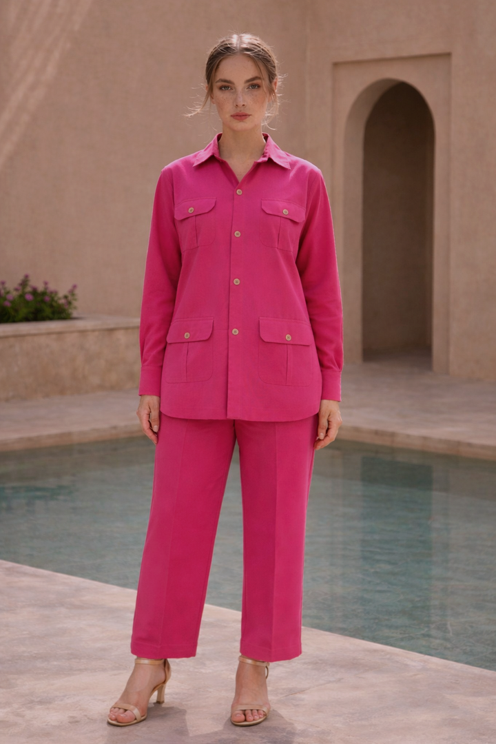 Molly Pink Cotton Co-ord Set