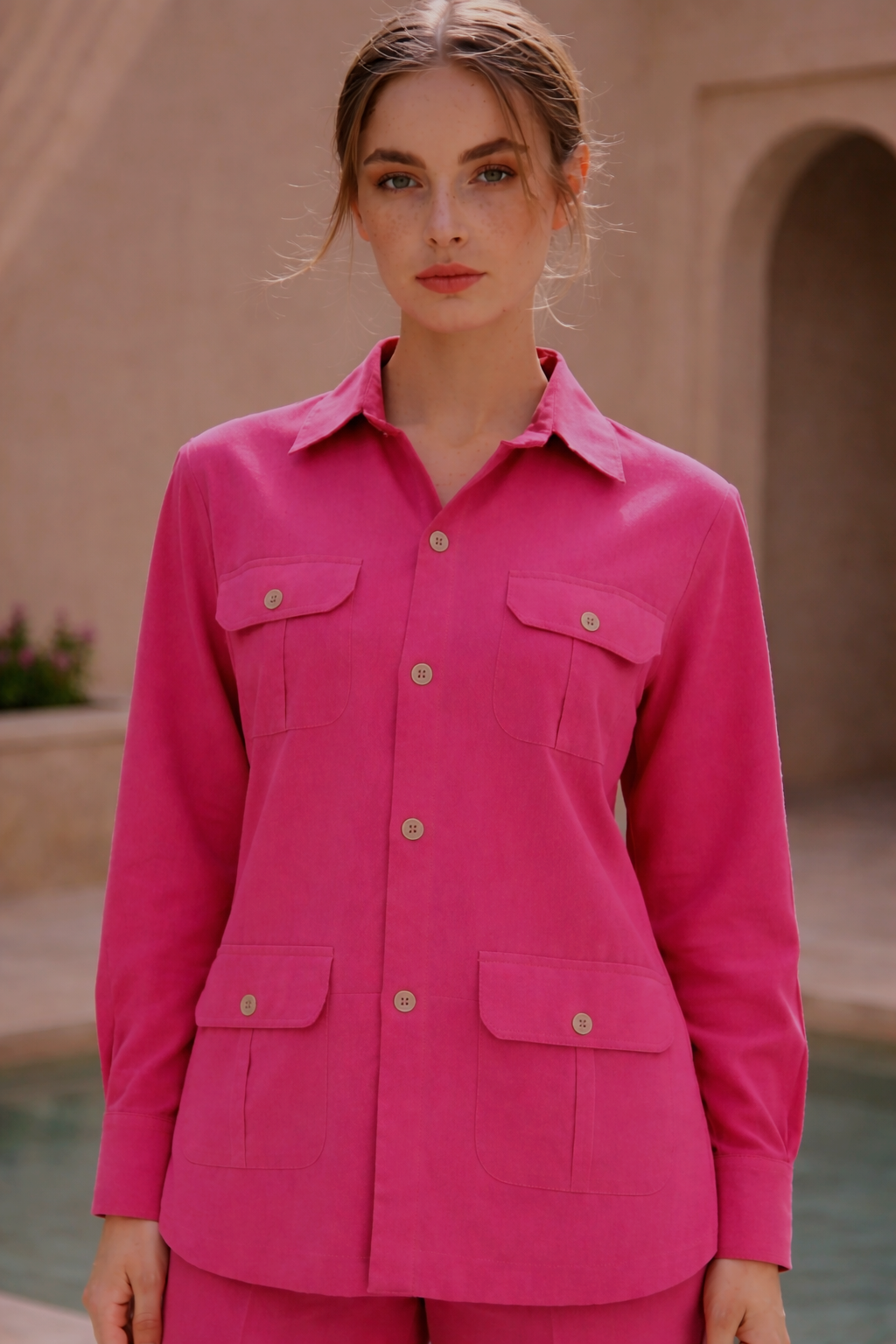 Molly Pink Cotton Co-ord Set