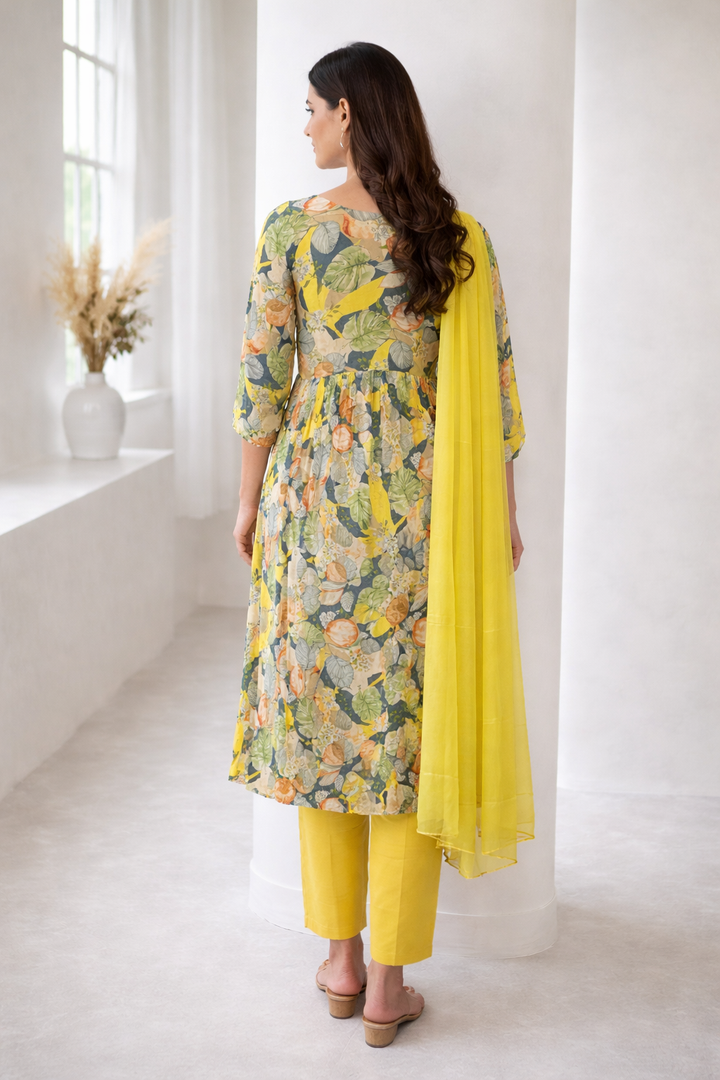 SHILPI SUNSHINE DIGITAL PRINT ANARKALI SUIT SET