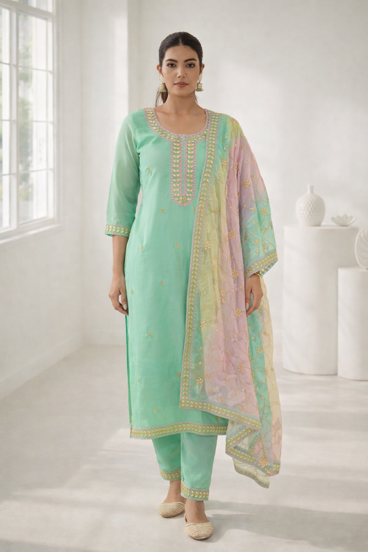 Anila Lapis Full Work Suit Set