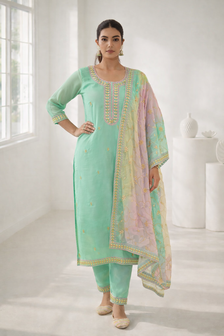 Anila Lapis Full Work Suit Set