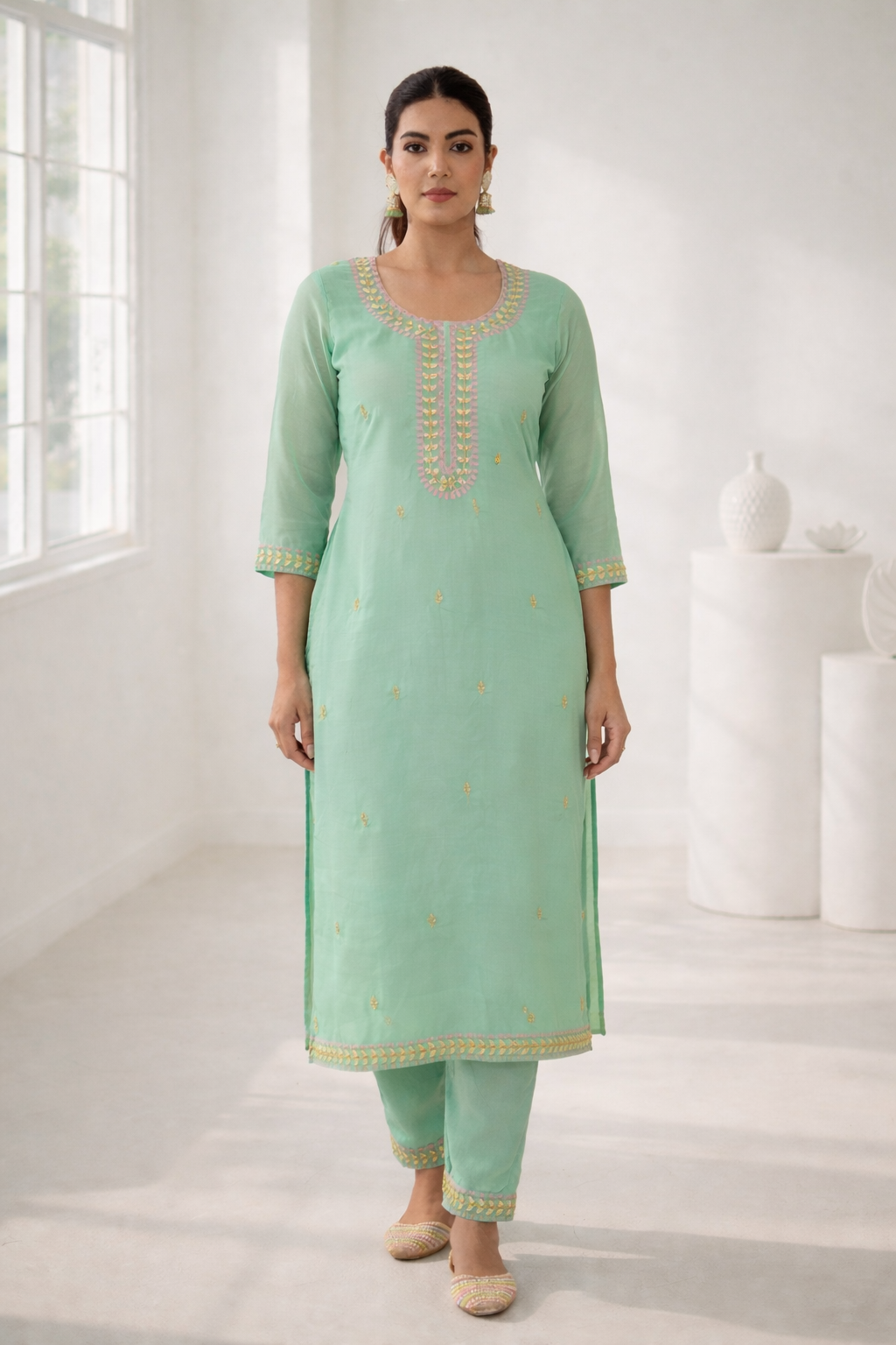 Anila Lapis Full Work Suit Set