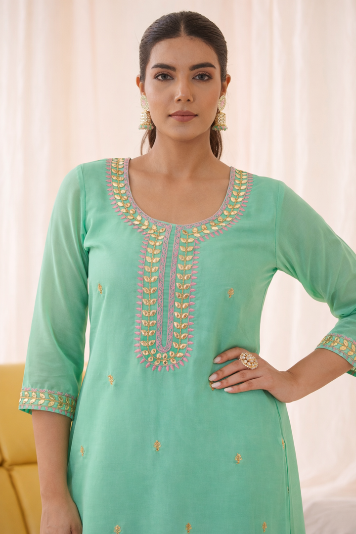 Anila Lapis Full Work Suit Set