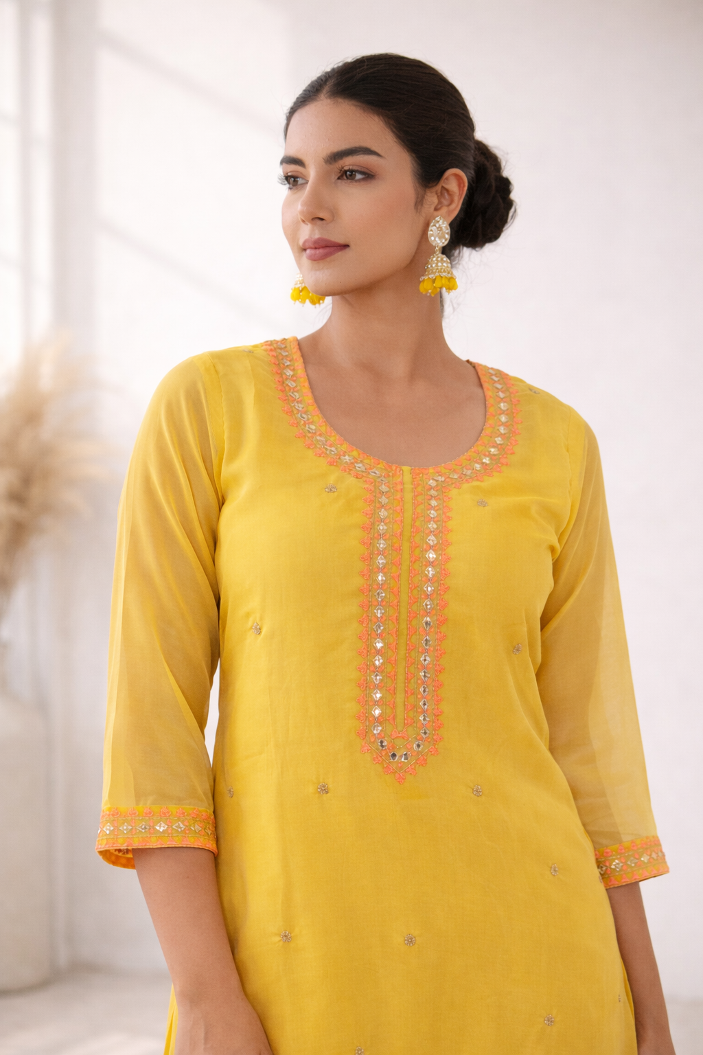 Anila Sunshine Full Work Suit Set