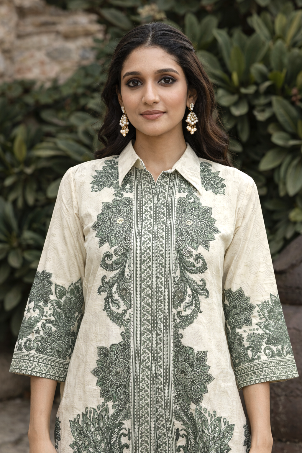 Reet Olive Printed Co-ord Set