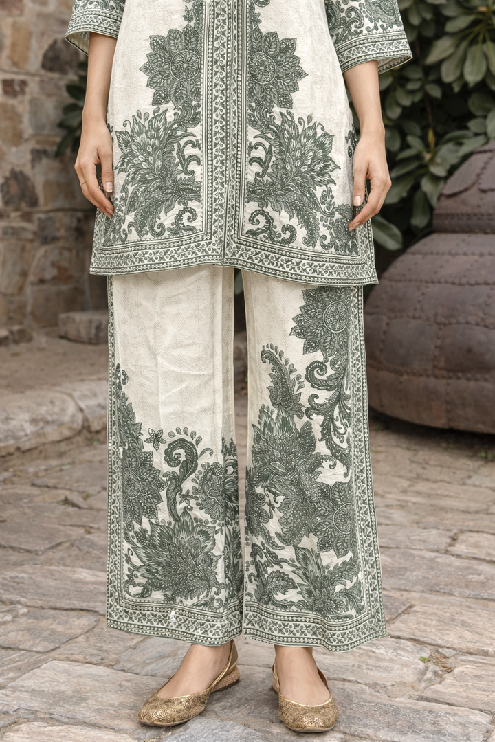 Reet Olive Printed Co-ord Set