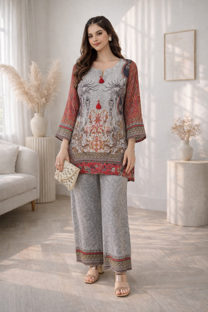 Palash cloud printed Co-ord set